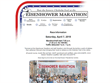 Tablet Screenshot of eisenhowermarathon.com